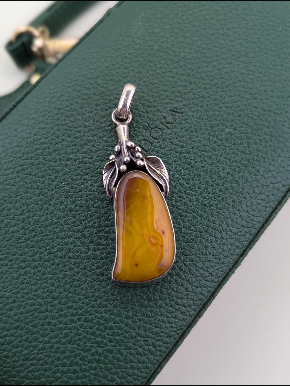 ✨ Sterling Silver Butterscotch Baltic Amber Pendant ✨
